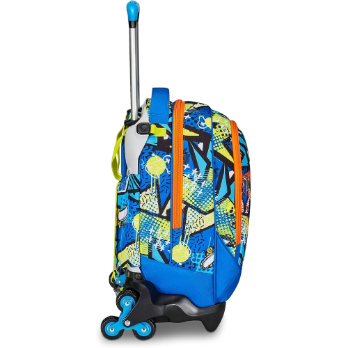 SEVEN 20C202469 ZAINO SEVEN TROLLEY SJ GANG JACK, Zaino Scuola con Trolley Jack-3wd+