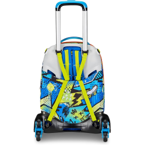 SEVEN 20C202469 ZAINO SEVEN TROLLEY SJ GANG JACK, Zaino Scuola con Trolley Jack-3wd+