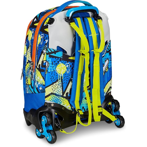 SEVEN 20C202469 ZAINO SEVEN TROLLEY SJ GANG JACK, Zaino Scuola con Trolley Jack-3wd+