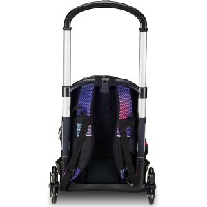 SEVEN 200112452 ZAINO SEVEN TROLLEYScuola Flex 3 Ruote, Rosa, Shadefull Girl , Zaino Con Carrello Sganciabile