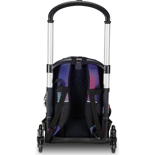 SEVEN 200112452 ZAINO SEVEN TROLLEYScuola Flex 3 Ruote, Rosa, Shadefull Girl , Zaino Con Carrello Sganciabile