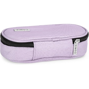 BUSTINA COMIX Lurex - 74119LL - Astuccio Ovale Organizzato, CHIUSURA a Zip, Interno con Passanti Elastici ai Lati, 22x5Hx7 cm