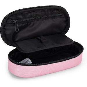 BUSTINA COMIX Lurex - 74119LR - Astuccio Ovale Organizzato, CHIUSURA a Zip, Interno con Passanti Elastici ai Lati, 22x5Hx7 cm