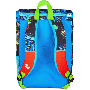 SEVEN 20C202500 ZAINO SEVEN SJ GANG GAME LED BOY, Blu, Tasca con LED Joystick, Tasca per Borraccia, 24 LITRI