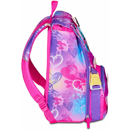 SEVEN 20C202508 ZAINO SEVEN SJ GANG TINYPACH GIRL, ROSA, con Patch Riposizionabili, Tasca per Borraccia, 24 LITRI