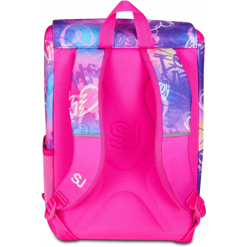 SEVEN 20C202508 ZAINO SEVEN SJ GANG TINYPACH GIRL, ROSA, con Patch Riposizionabili, Tasca per Borraccia, 24 LITRI