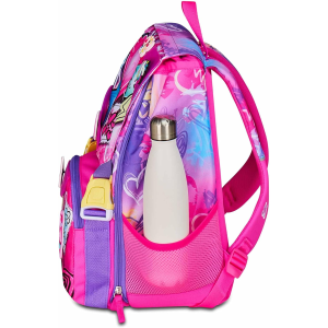SEVEN 20C202508 ZAINO SEVEN SJ GANG TINYPACH GIRL, ROSA, con Patch Riposizionabili, Tasca per Borraccia, 24 LITRI