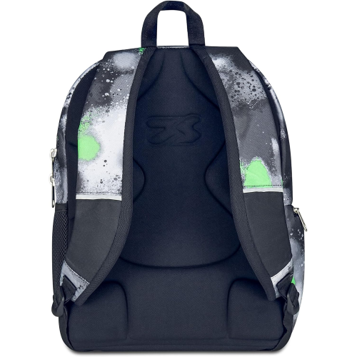 SEVEN 200102523 ZAINO SEVEN Dual Detach, Nero Verde, Doppio Scomparto da 32 L, Con Tasca PC, Borraccia, Organizer