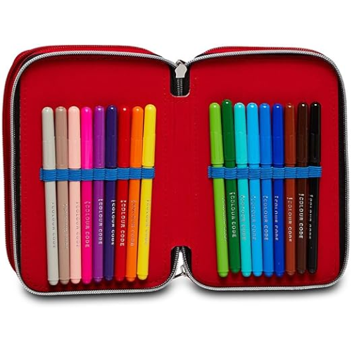 SEVEN 302902300 ASTUCCIO SEVEN SPIDERMAN TRIPLO ZIP, Per bambini e ragazzi, Scuola & Tempo Libero