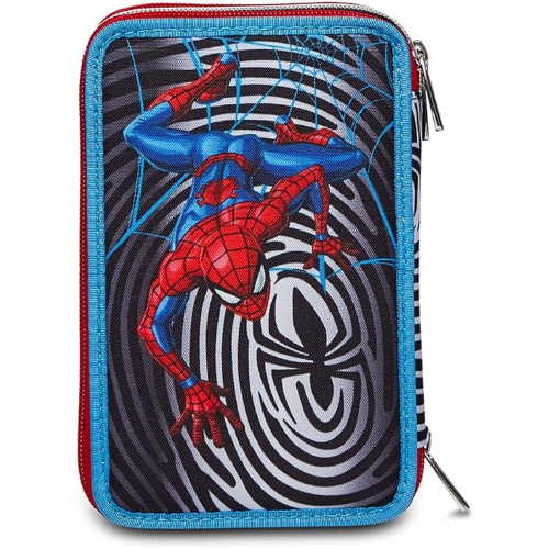 SEVEN 302902300 ASTUCCIO SEVEN SPIDERMAN TRIPLO ZIP, Per bambini e ragazzi, Scuola & Tempo Libero