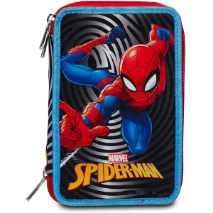 SEVEN 302902300 ASTUCCIO SEVEN SPIDERMAN TRIPLO ZIP, Per bambini e ragazzi, Scuola & Tempo Libero