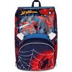 SEVEN 202902501 ZAINO SPIDERMAN, Doppio Scomparto Estensibile, Blu, Maxi Capienza, Schienale Preformato, Bambino, Scuola