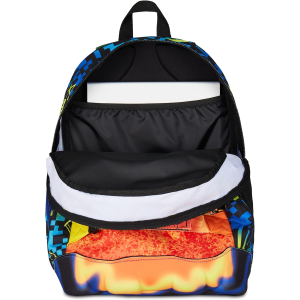 SEVEN 200102553 ZAINO SEVEN SCRIBBLED FLAME BOY, Doppio Scomparto Da 31 LITRI, Con Tasca X PC- Borraccia - Organizer