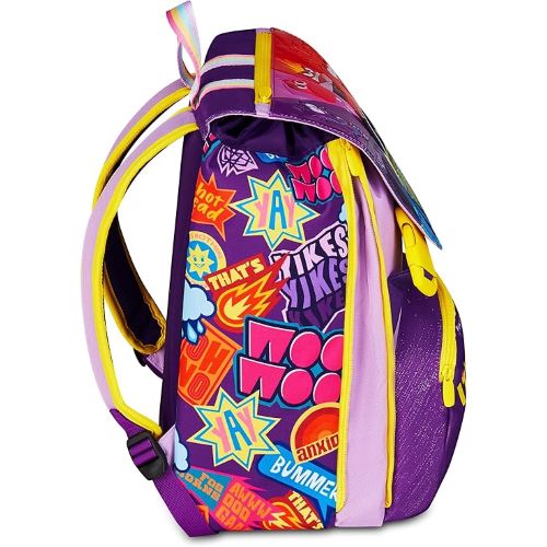 SEVEN 20J202500 ZAINO SEVEN INSIDE OUT 2 UNIVERSAL MOOD, Doppio Scomparto Estensibile,Viola,Schienale Preformato