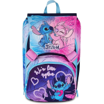 SEVEN 20H302501 ZAINO STITCH, Doppio Scomparto Estensibile, Lilla, Maxi Capienza, Schienale Preformato