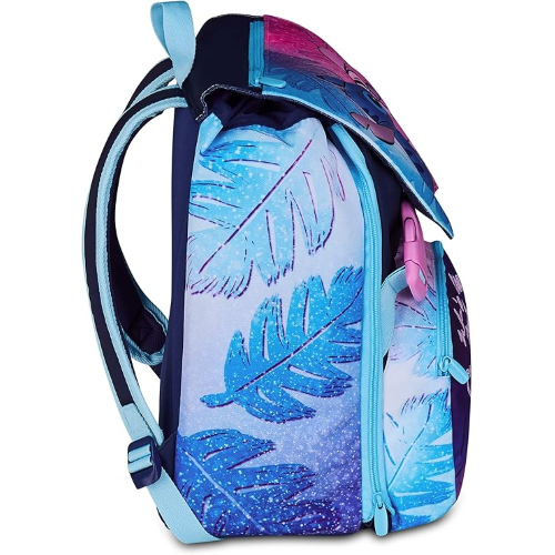 SEVEN 20H302501 ZAINO STITCH, Doppio Scomparto Estensibile, Lilla, Maxi Capienza, Schienale Preformato