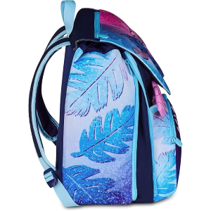 SEVEN 20H302501 ZAINO STITCH, Doppio Scomparto Estensibile, Lilla, Maxi Capienza, Schienale Preformato