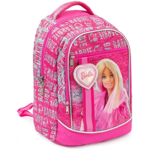 GIOCHI PREZIOSI ZAINO BARBIE, 3 Scomparti E Tasche Interne,Tasche Porta Borraccia, Schienale E Spallacci Imbottiti, Lt 24