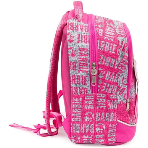 GIOCHI PREZIOSI ZAINO BARBIE, 3 Scomparti E Tasche Interne,Tasche Porta Borraccia, Schienale E Spallacci Imbottiti, Lt 24