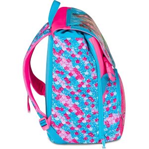 SEVEN 20H902501 ZAINO SIRENETTA MERMAID MAGIC, Doppio Scomparto Estensibile, Celeste, Maxi Capienza, Schienale Preformato