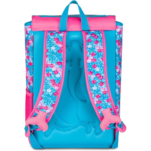 SEVEN 20H902501 ZAINO SIRENETTA MERMAID MAGIC, Doppio Scomparto Estensibile, Celeste, Maxi Capienza, Schienale Preformato