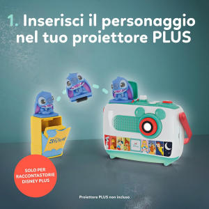 CLEMENTONI 17584 CARTUCCIA PROIETTORE STICH Disney Proiettore Raccontastorie Plus, Storyteller Bambini 2+ Anni