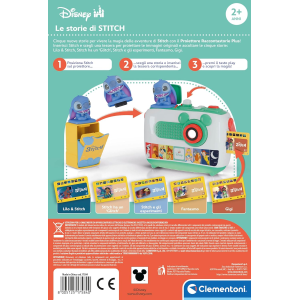 CLEMENTONI 17584 CARTUCCIA PROIETTORE STICH Disney Proiettore Raccontastorie Plus, Storyteller Bambini 2+ Anni