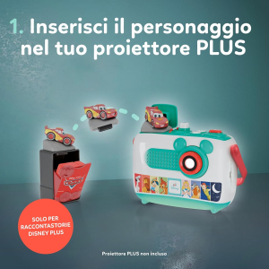 CLEMENTONI 17587 CARTUCCIA PROIETTORE CARS Disney Proiettore Raccontastorie Plus, Storyteller Bambini 2+ Anni