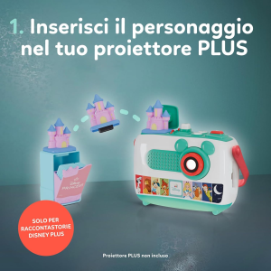 CLEMENTONI 17586 CARTUCCIA PROIETTORE PRINCIPESSE Disney Proiettore Raccontastorie Plus, Storyteller Bambini 2+ Anni