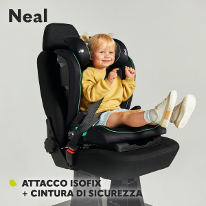 LIONELO 700504 CAR SEAT NEAL SEGGIOLINO AUTO 15-36 kg Isofix i-Size regolazione dello schienale a 3 livelli 
