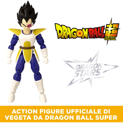 Dragon Ball Super Bandai Action figure Dragon Stars 17 cm - Vegeta  Figurina articolata - Licenza ufficiale Dragon Ball 