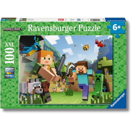 RAVENSBURGER 12004176 PUZZLES 100 MINECRAFT - 8 ANNI +