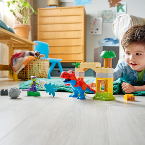 LEGO 10463 DUPLO MARVEL SPIDEY  Dinosauro Spidey-Rex vs. Goblin - Giocattolo per lo Sviluppo della Motricità Fine - 2 ANNI+