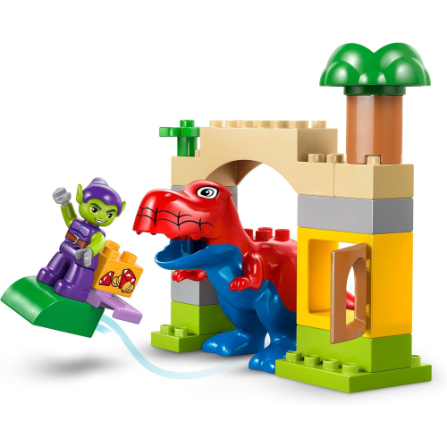LEGO 10463 DUPLO MARVEL SPIDEY  Dinosauro Spidey-Rex vs. Goblin - Giocattolo per lo Sviluppo della Motricità Fine - 2 ANNI+