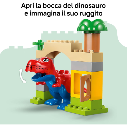 LEGO 10463 DUPLO MARVEL SPIDEY  Dinosauro Spidey-Rex vs. Goblin - Giocattolo per lo Sviluppo della Motricità Fine - 2 ANNI+