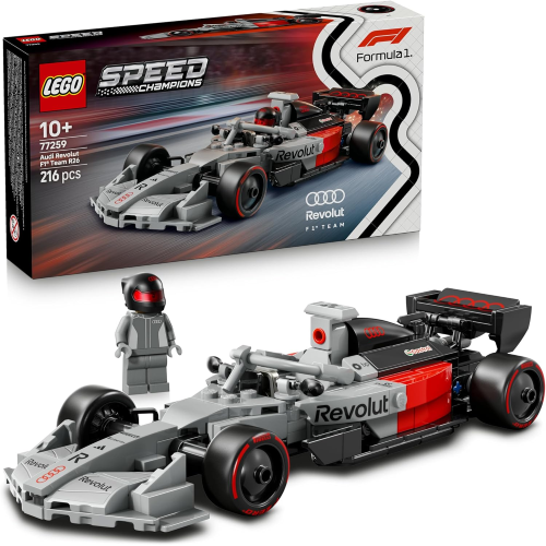 LEGO 77259 SPEED Champions Auto da Corsa Audi Revolut F1 Team R26 Giocattolo - Kit Modellismo con Minifigure del Pilota da Collezione