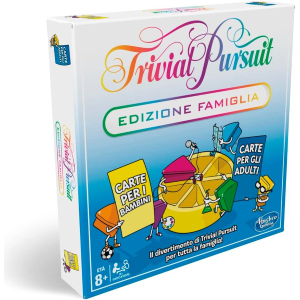 HASBRO E1924 GIOCO TRIVIAL PURSUIT EDIZIONE FAMIGLIA, Gioco da Tavolo Classico per Serate con Amici - 8 ANNI+