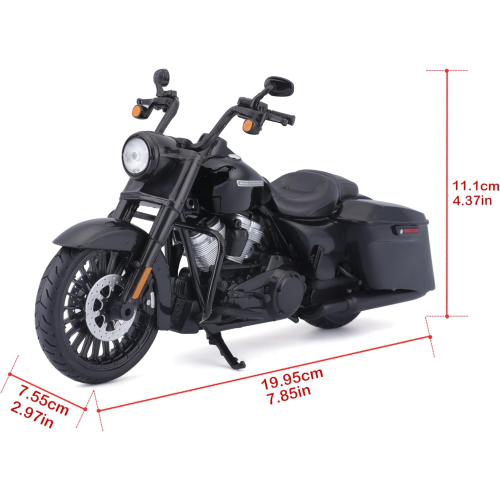 MAISTO 32336 MOTO HARLEY DAVIDSON, ROAD KING SPECIAL H-D CUSTOM, Black Motorcycle SCALA 1/12
