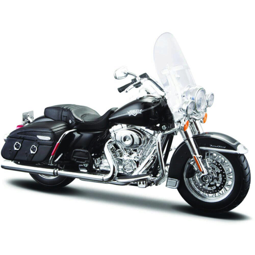 MAISTO 32322 MOTO HARLEY DAVIDSON, FLHRC ROAD KING CLASSIC, H-D CUSTOM, Black Motorcycle SCALA 1/12