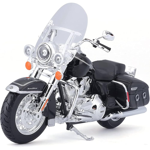 MAISTO 32322 MOTO HARLEY DAVIDSON, FLHRC ROAD KING CLASSIC, H-D CUSTOM, Black Motorcycle SCALA 1/12