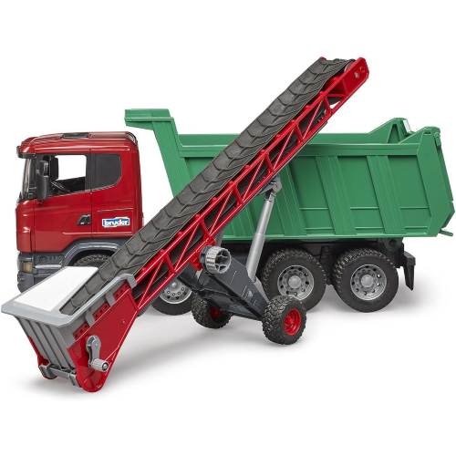 BRUDER 02031 NASTRO TRASPORTATORE, timone pieghevole, telaio regolabile in altezza