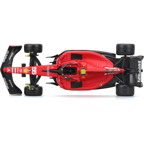 BURAGO 18-36836 Ferrari SF-23 Carlos Sainz #55 2023 - Modellino Realistico Auto in Scala 1:43, Guidata da Carlos Sainz