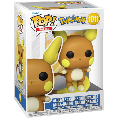 FUNKO POP POKEMON Raichu Alolan - (Alolan) - Figura in Vinile da Collezione - Idea Regalo - Merchandising Ufficiale 