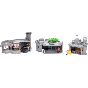 JAKKS 43225 SUPER MARIO GALAXI MOVIE, Il playset del Castello di Bowser include una minifigure articolata da 3,8 cm e accessori 