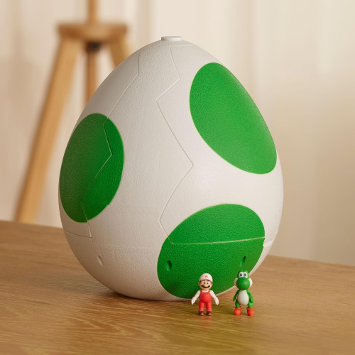 JAKKS 43224 SUPER MARIO GALAXI MOVIE, Playset Uovo di Yoshi 23 cm, con personaggi d'azione da 3,8 cm