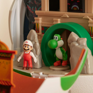 JAKKS 43224 SUPER MARIO GALAXI MOVIE, Playset Uovo di Yoshi 23 cm, con personaggi d'azione da 3,8 cm