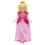 JAKKS 43257 SUPER MARIO GALAXI MOVIE, Peluche di PEACH 23 cm, con testa scolpita