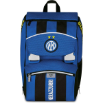 SEVEN 20F302500 ZAINO INTER, Seven Inter Zaino Calcio Doppio Scomparto Estensibile, Blu, Maxi Capienza, Schienale Preformato