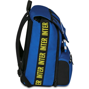 SEVEN 20F302500 ZAINO INTER, Seven Inter Zaino Calcio Doppio Scomparto Estensibile, Blu, Maxi Capienza, Schienale Preformato