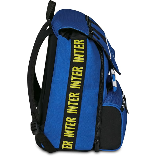 SEVEN 20F302500 ZAINO INTER, Seven Inter Zaino Calcio Doppio Scomparto Estensibile, Blu, Maxi Capienza, Schienale Preformato